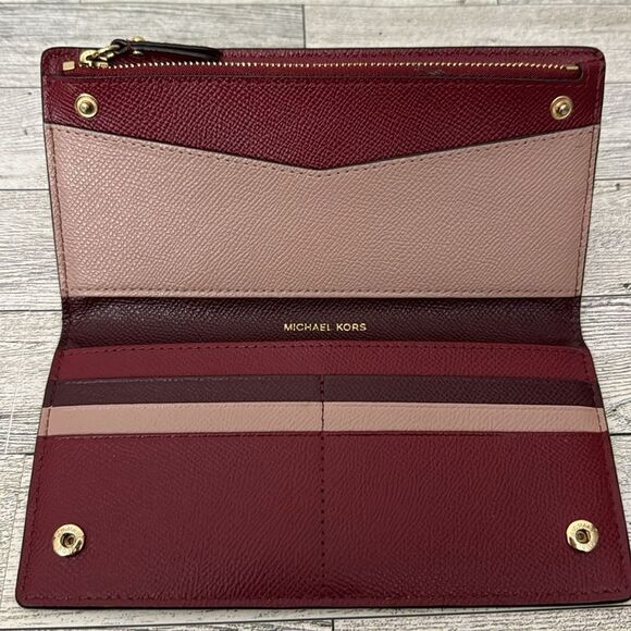 Michael Kors Burgundy Wallet - Picture 4 of 14